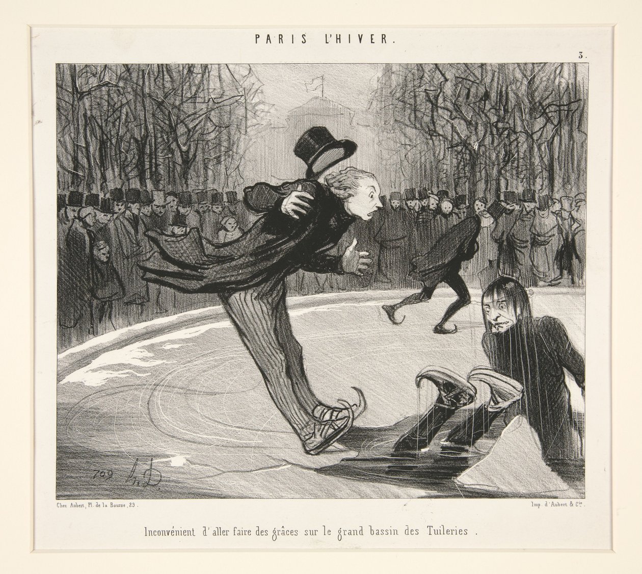 Não é prático ir fazer piruetas no grande lago das Tulherias, de «Paris L