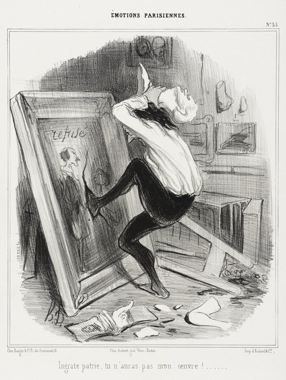 Pátria ingrata, não terás a minha obra!... de Honoré Daumier