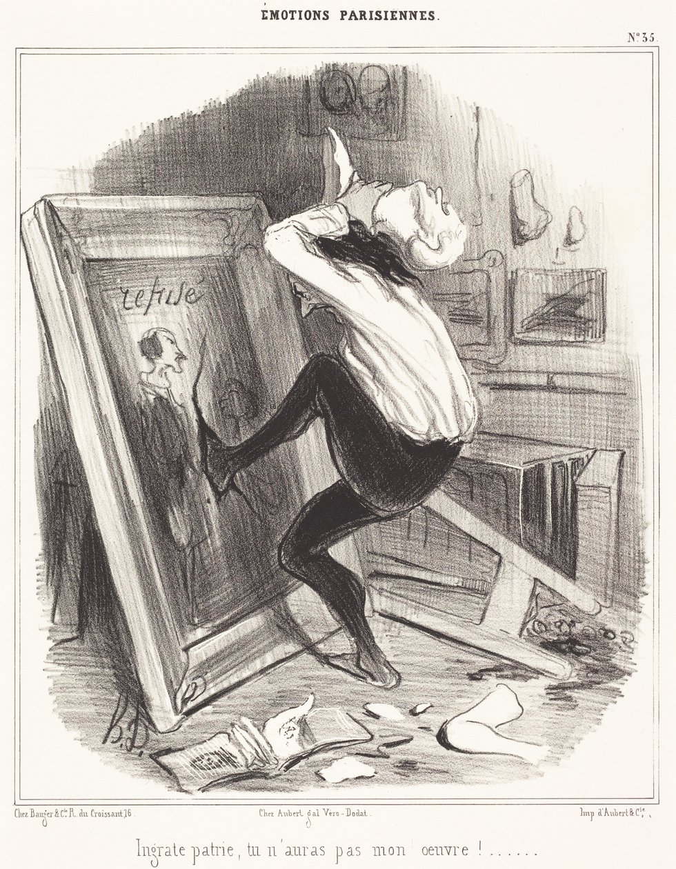 Pátria ingrata, não terás a minha obra!... de Honoré Daumier