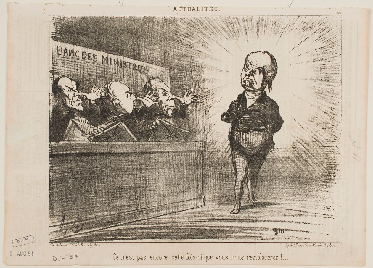 Ainda não é a vossa vez de nos substituir. de Honoré Daumier