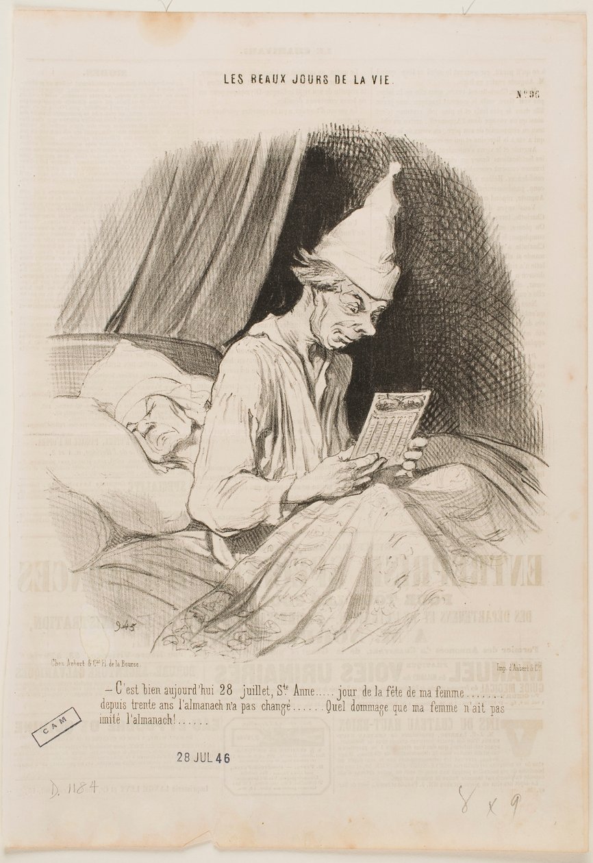 Hoje é 28 de julho, Santa Ana, ... de Honoré Daumier