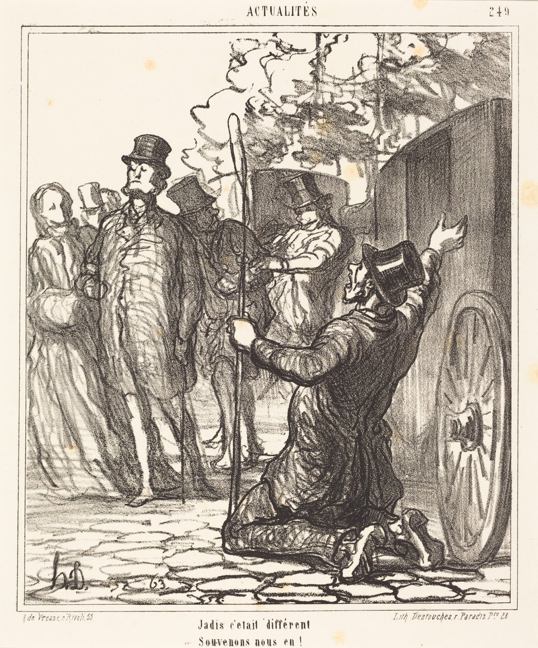 Antigamente era diferente de Honoré Daumier