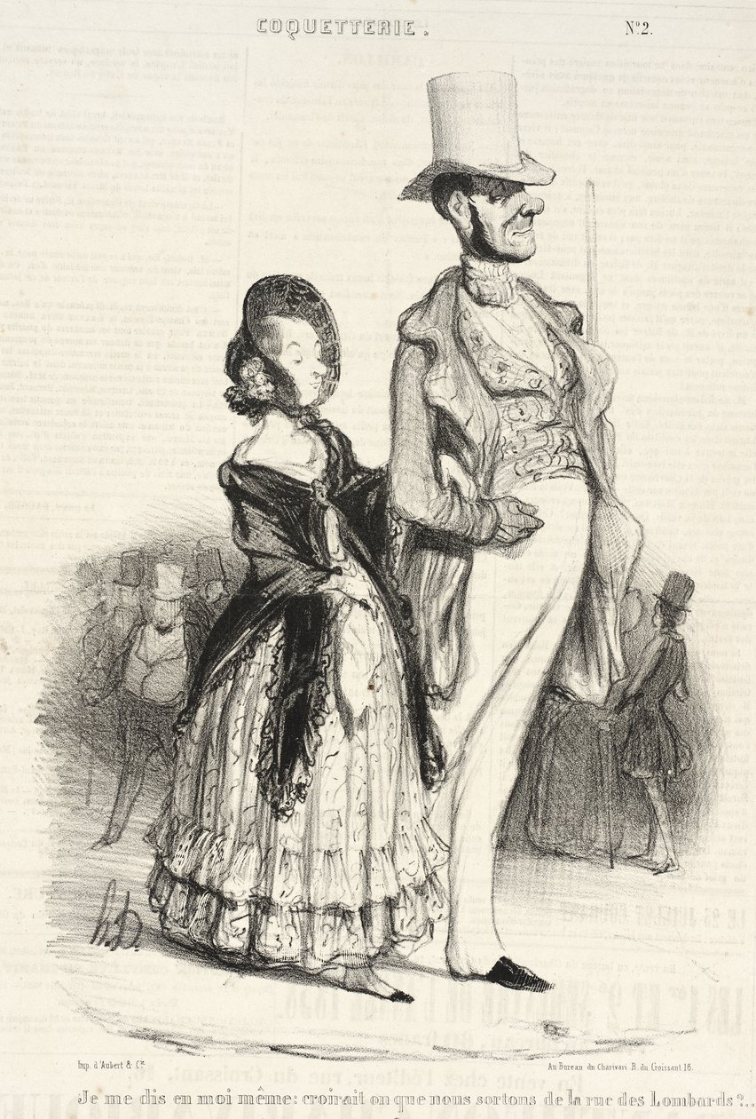 Digo para mim mesmo: será que alguém acreditaria... de Honoré Daumier