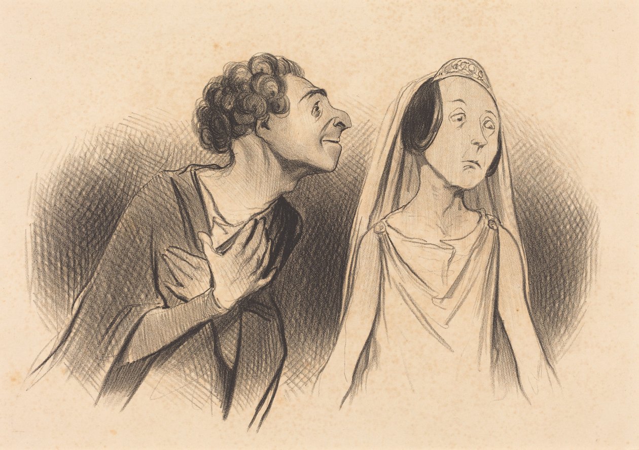 Parto mais apaixonado do que... nunca... de Honoré Daumier