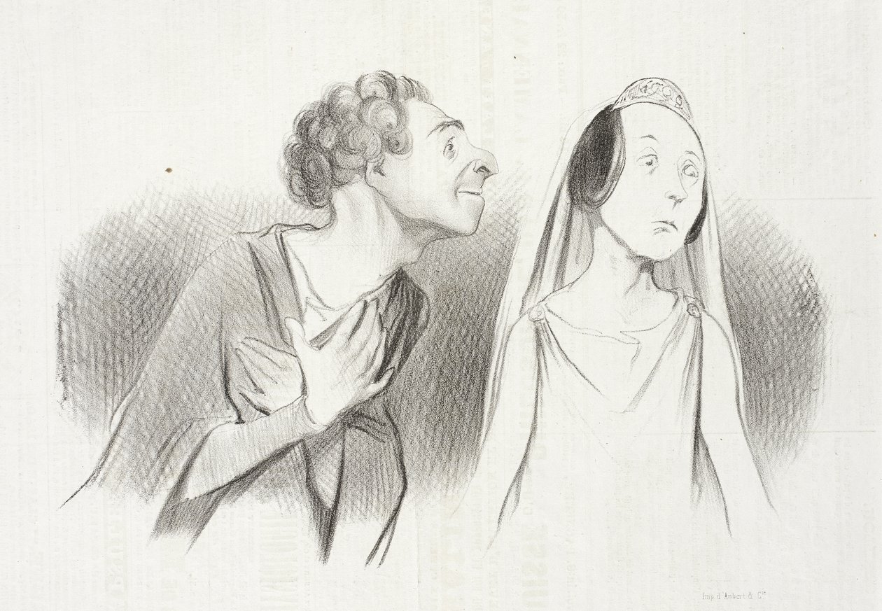 Parto mais apaixonado do que... jamais... de Honoré Daumier