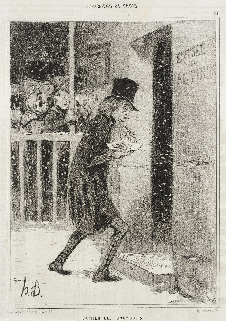 O ator dos Funambules de Honoré Daumier