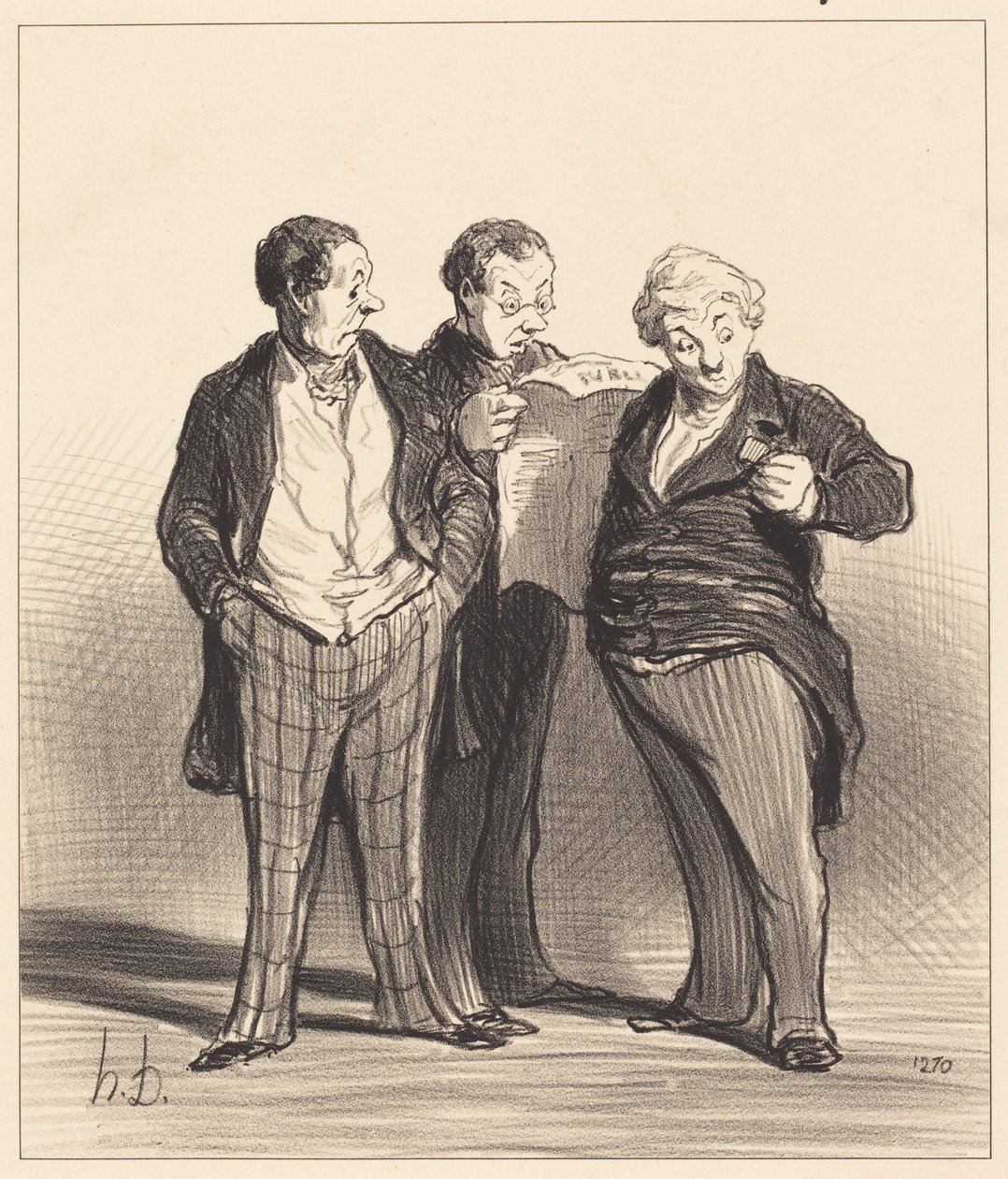 A proibição do uso de condecorações de Honoré Daumier