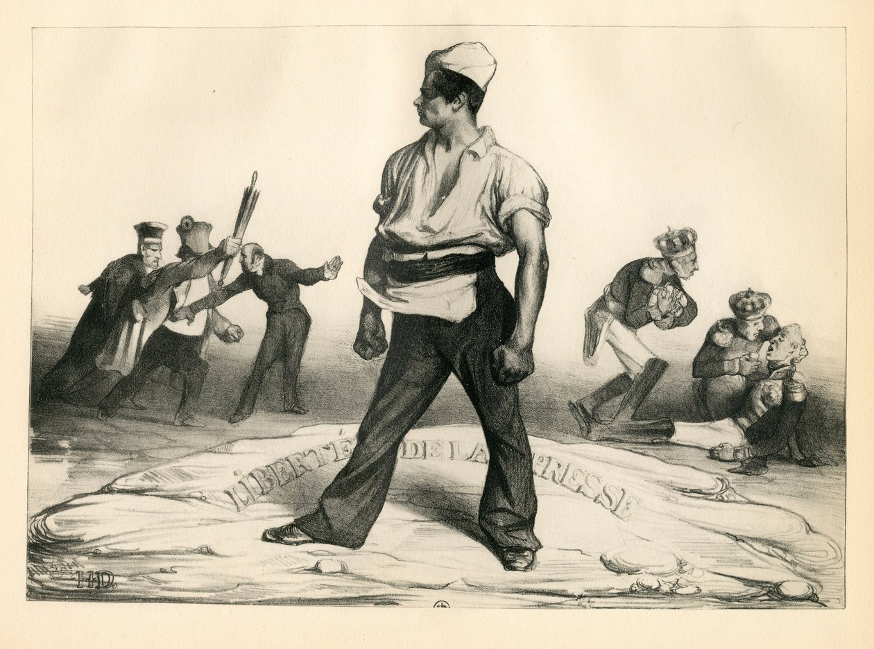 La Caricature (1830) política, satírica em P&B de Honoré Daumier