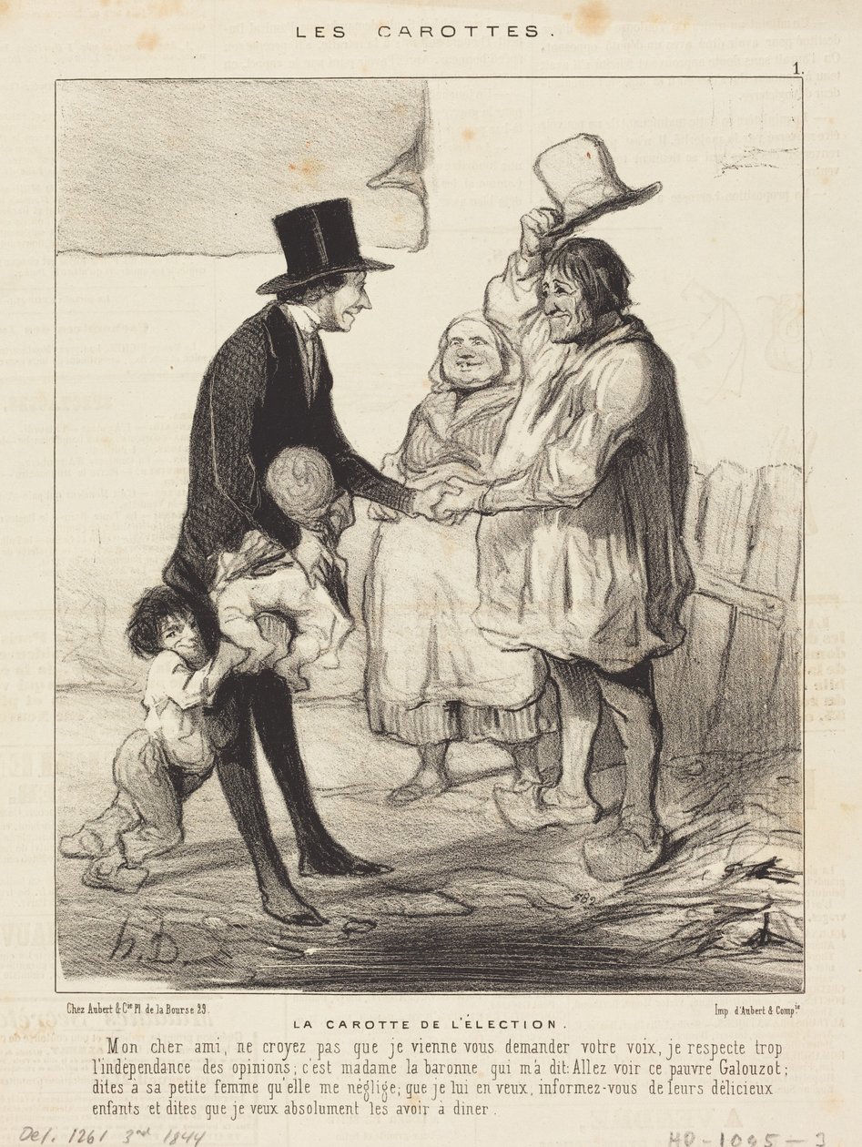 A cenoura da eleição de Honoré Daumier