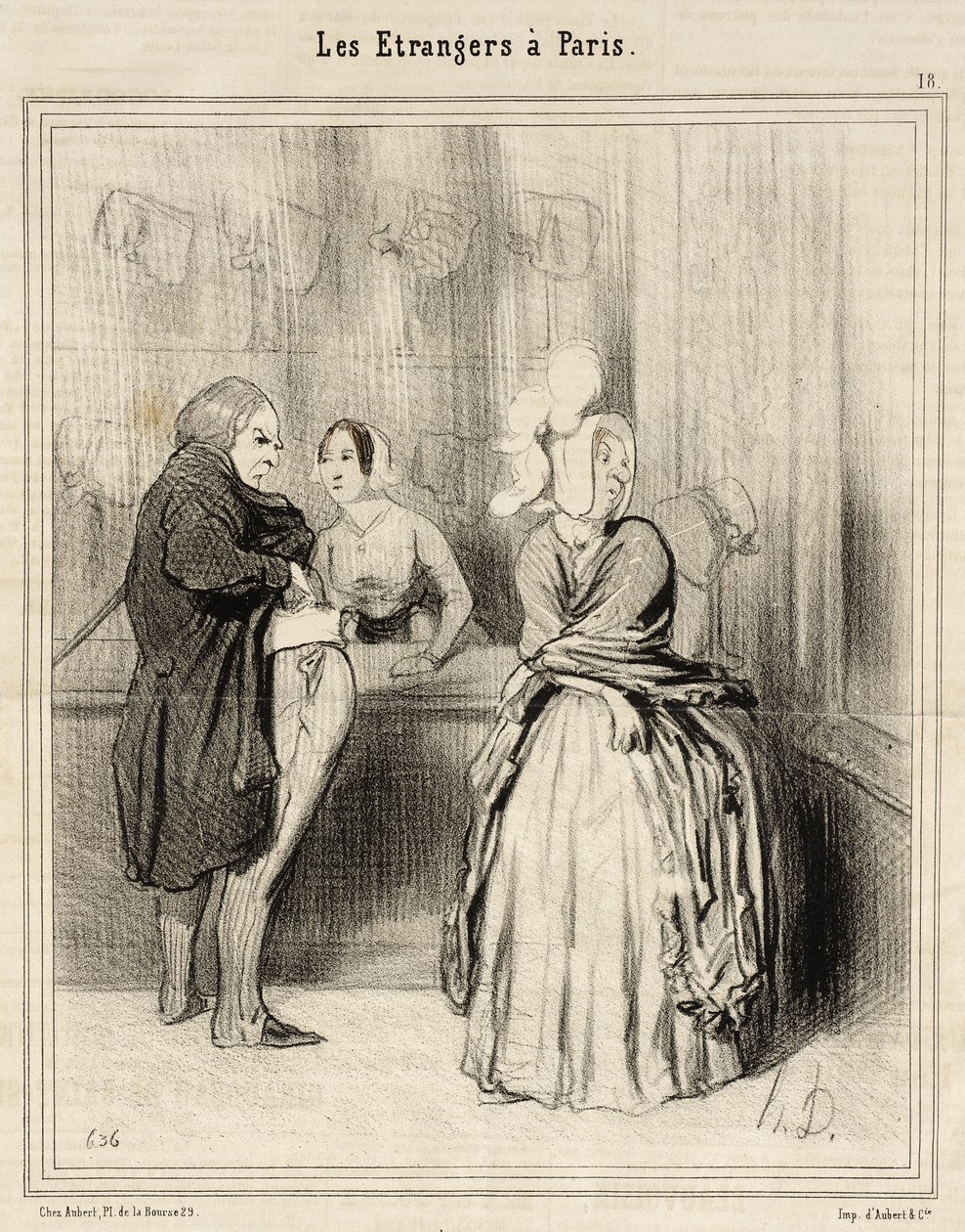 O chapéu que se traz de Paris de Honoré Daumier