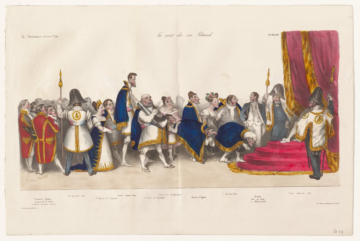 A corte do rei Pétaud de Honoré Daumier