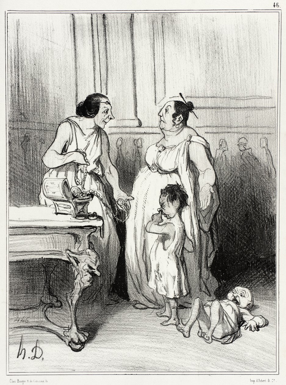 A mãe dos Gracos de Honoré Daumier