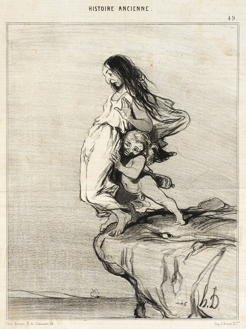 A morte de Safo de Honoré Daumier