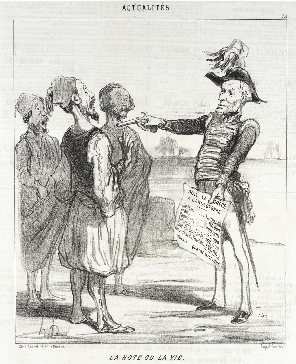 A conta ou a vida de Honoré Daumier