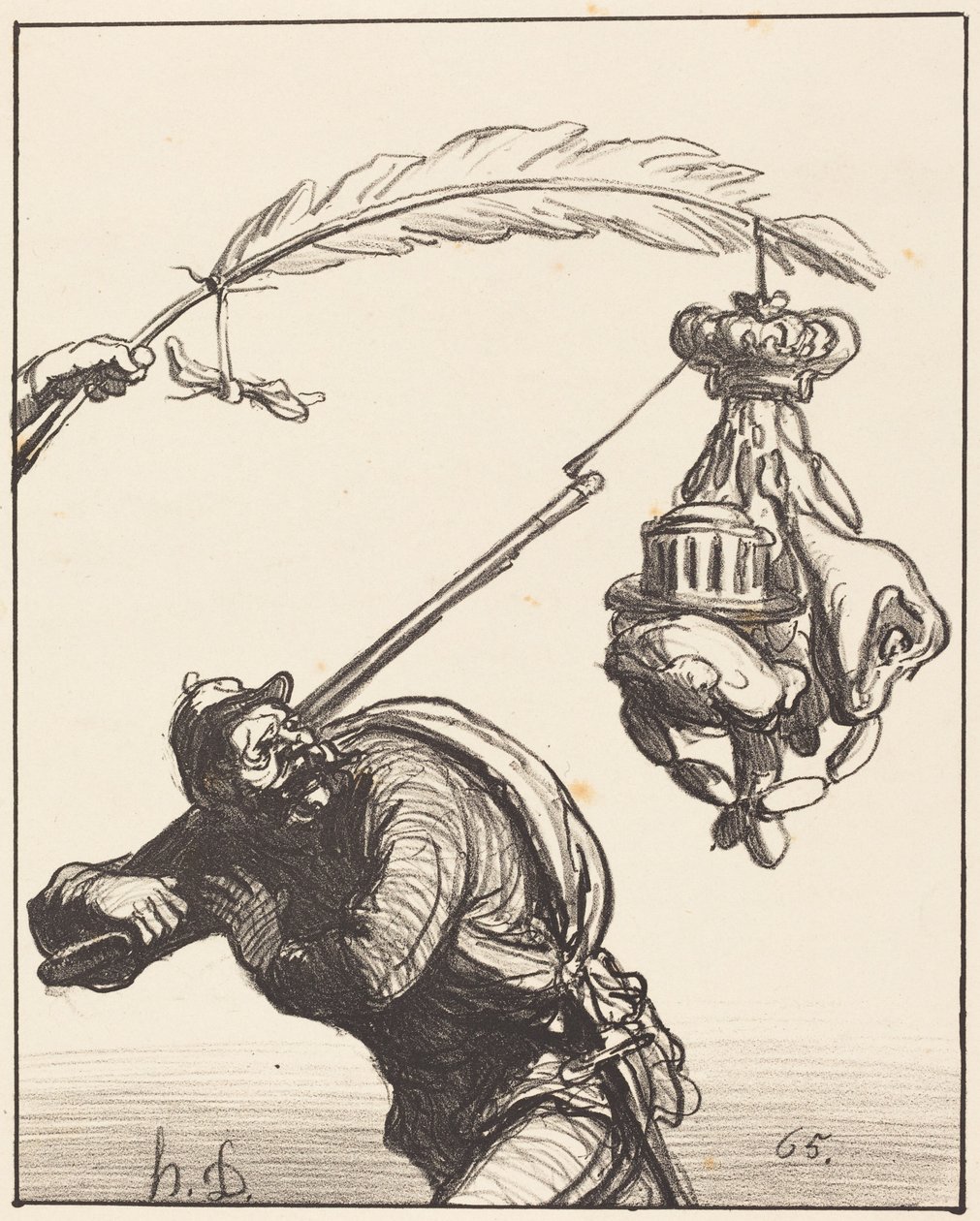A paz a qualquer preço de Honoré Daumier