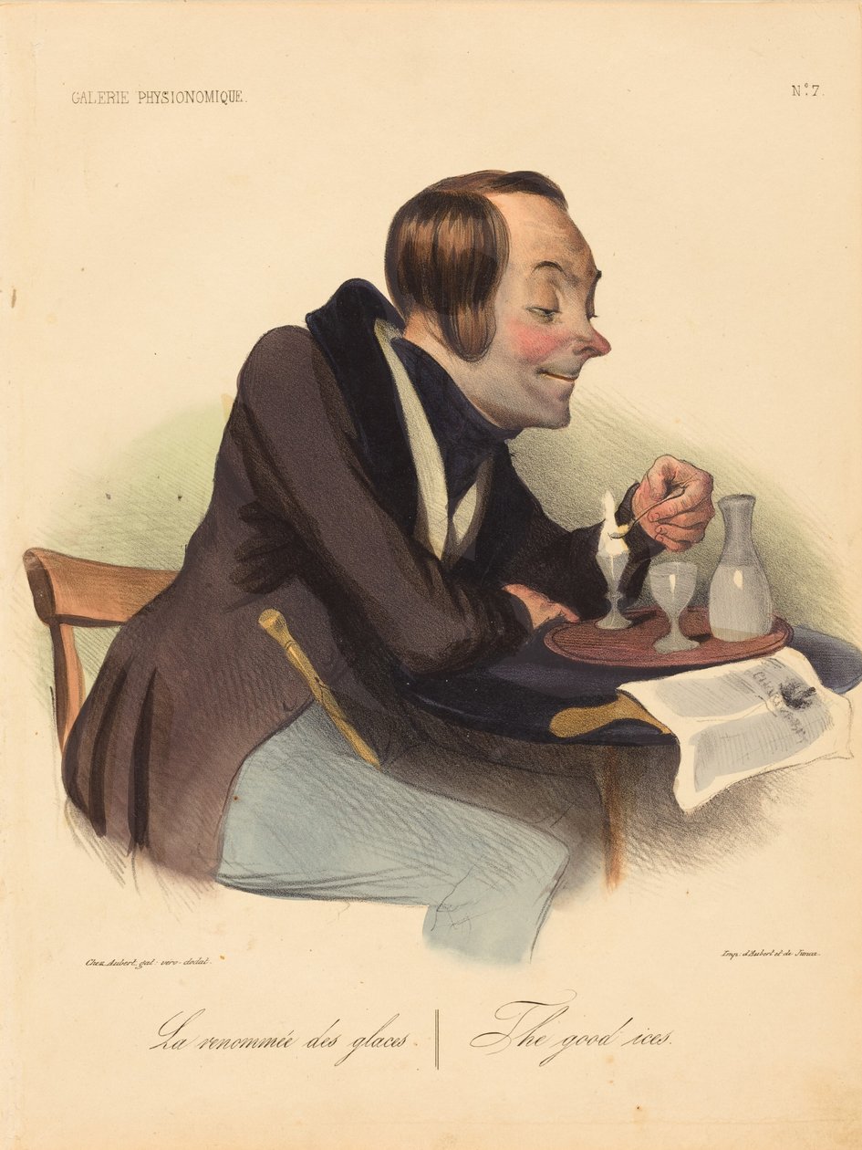 A fama dos gelados de Honoré Daumier