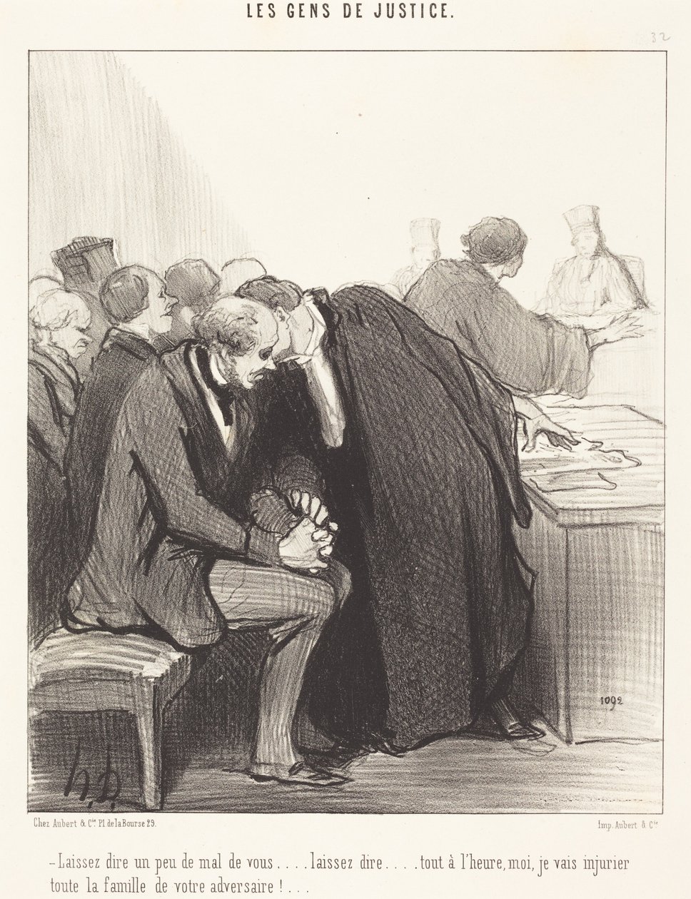 Deixai que falem um pouco mal de vós... de Honoré Daumier