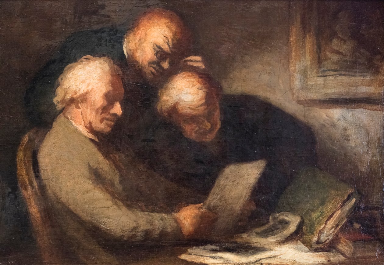 O amante das impressões digitais de Honore Daumier