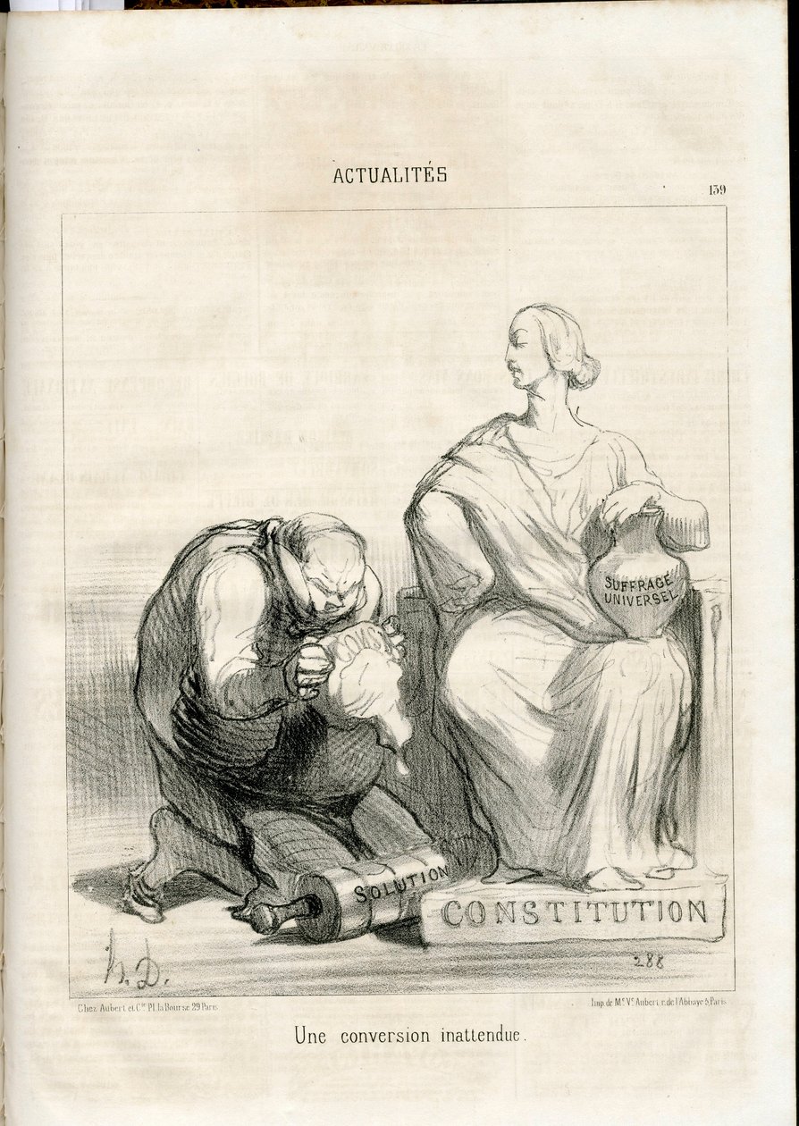 Le Charivari, Satirical in B & W de Honoré Daumier