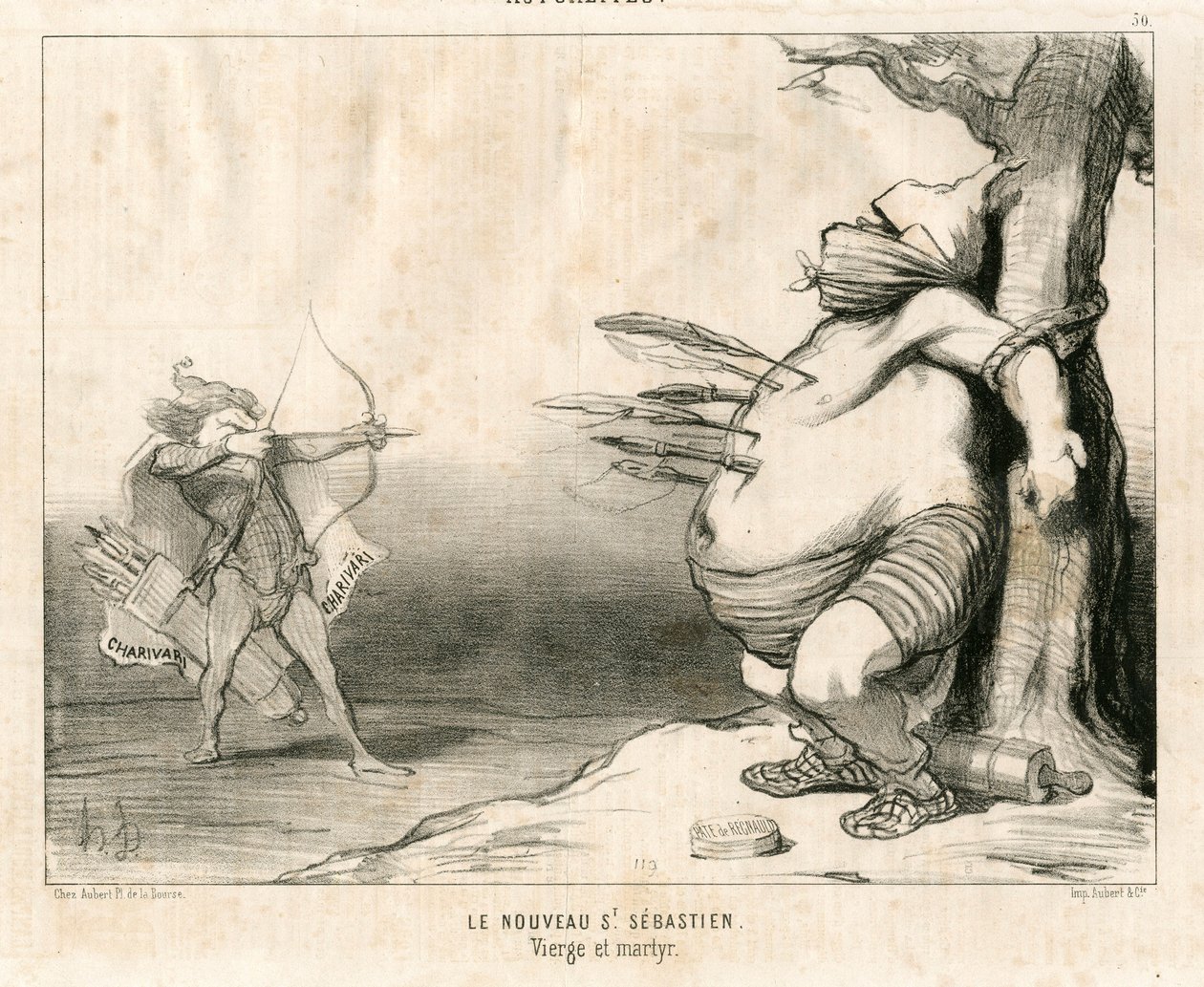 Le Charivari, Satirical in B & W de Honoré Daumier