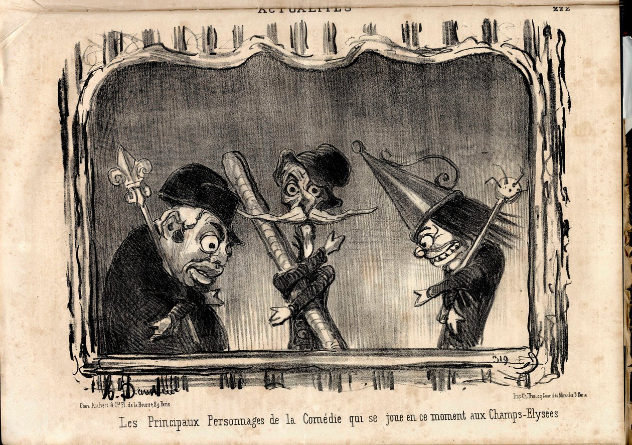Le Charivari, Satirical in B & W de Honoré Daumier