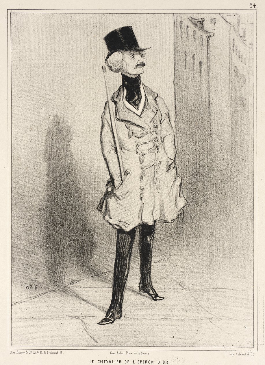 O cavaleiro da espora de ouro de Honoré Daumier