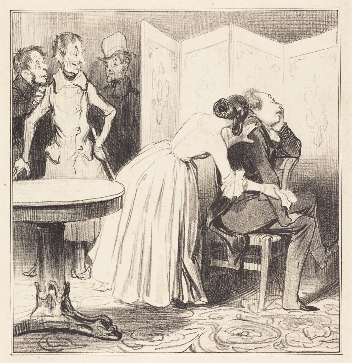 O Chevalier des Adrets é o amante... de Honoré Daumier