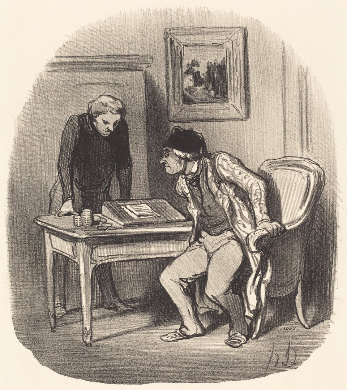 Le Compte est-il bien exact?... de Honoré Daumier