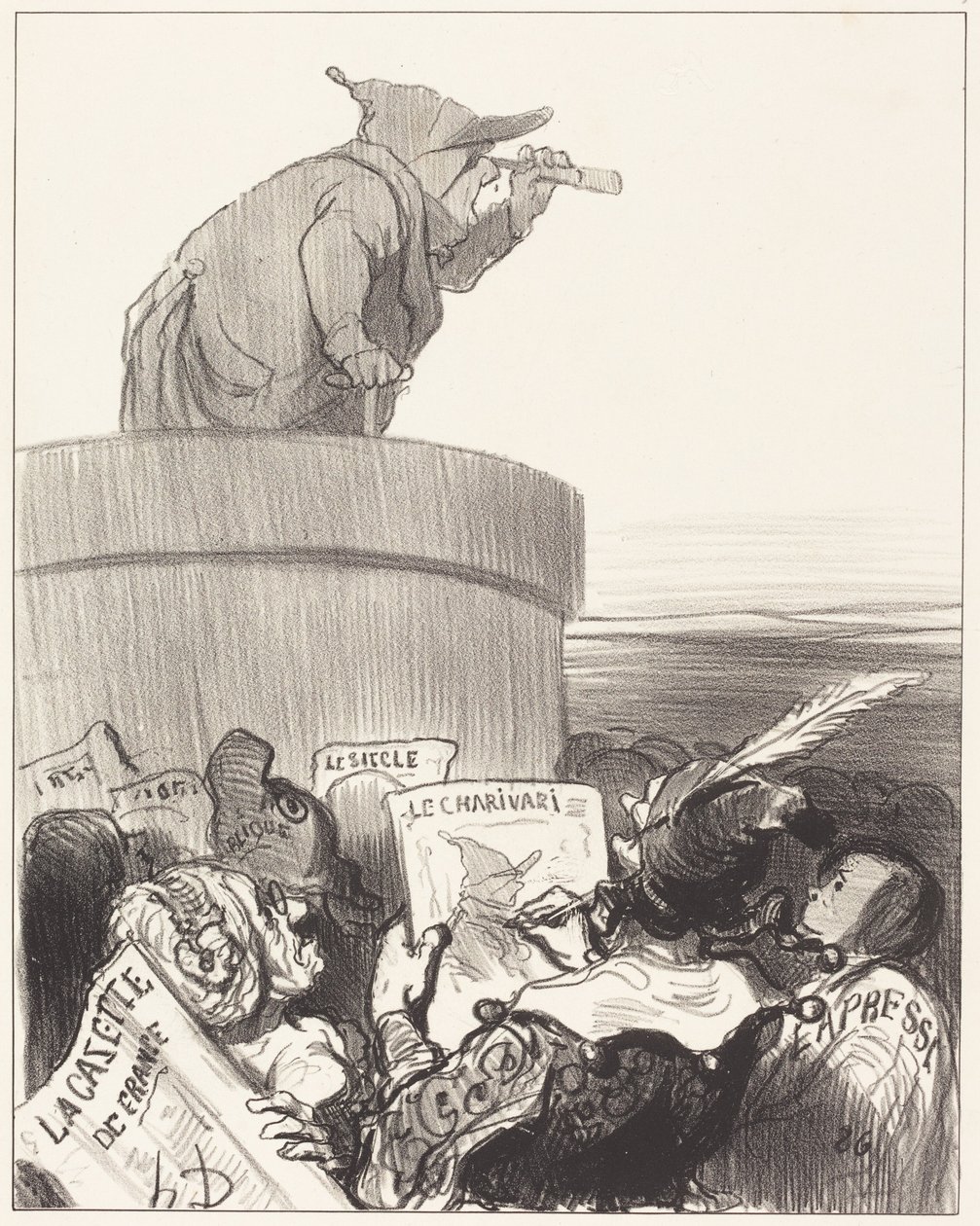 Le Constitutionnel contempla o horizonte político de Honoré Daumier