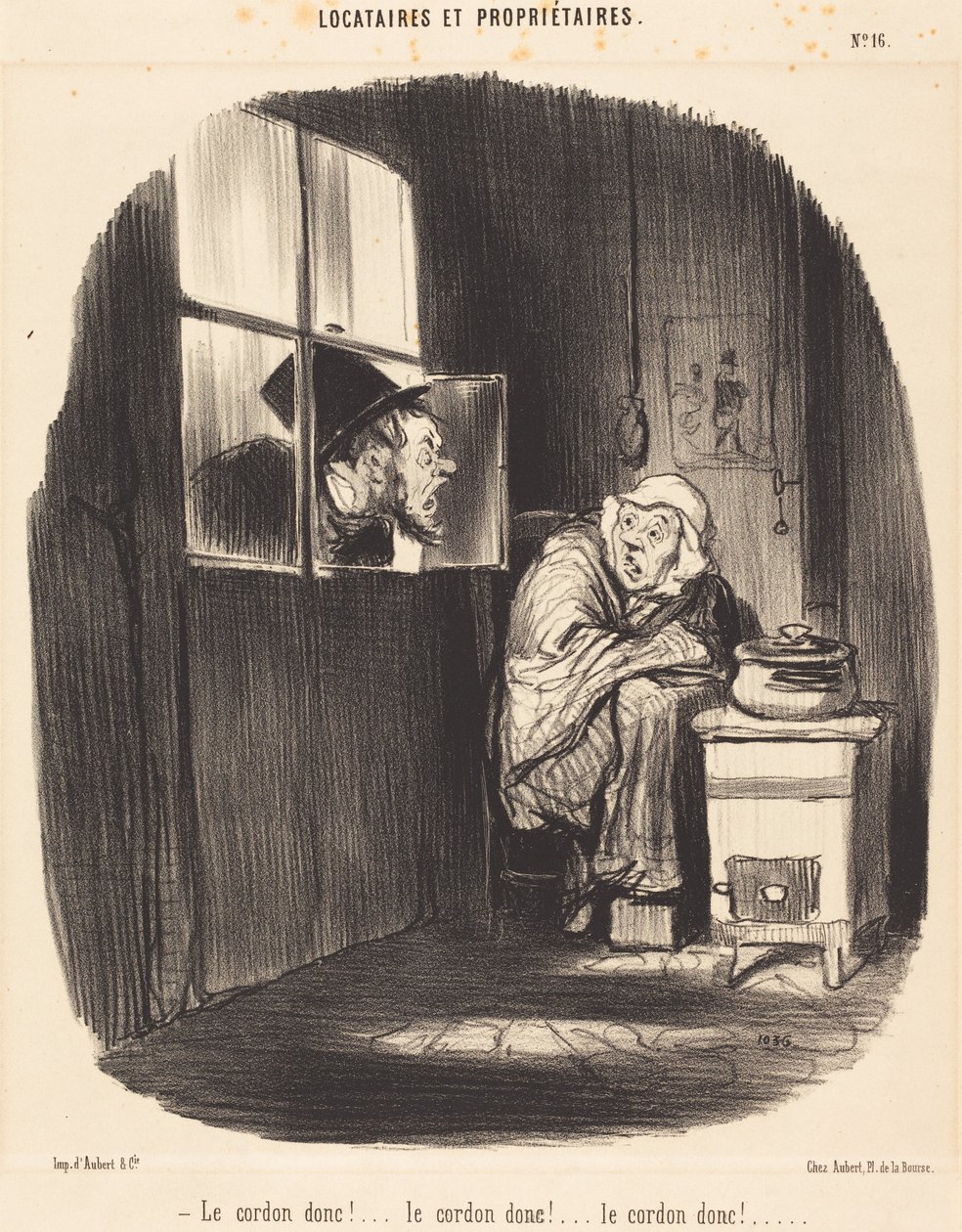O cordão, então!... de Honoré Daumier