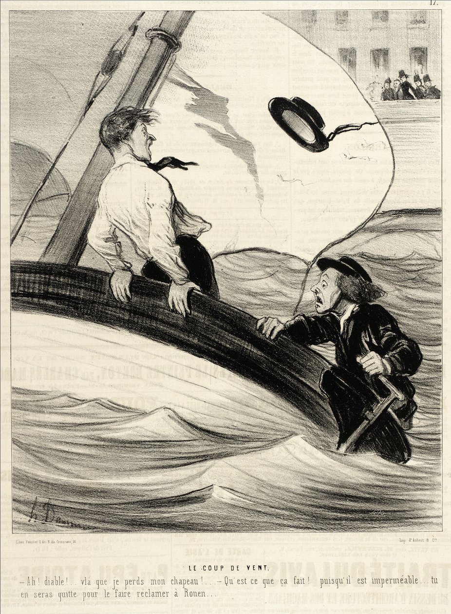 A rajada de vento de Honoré Daumier