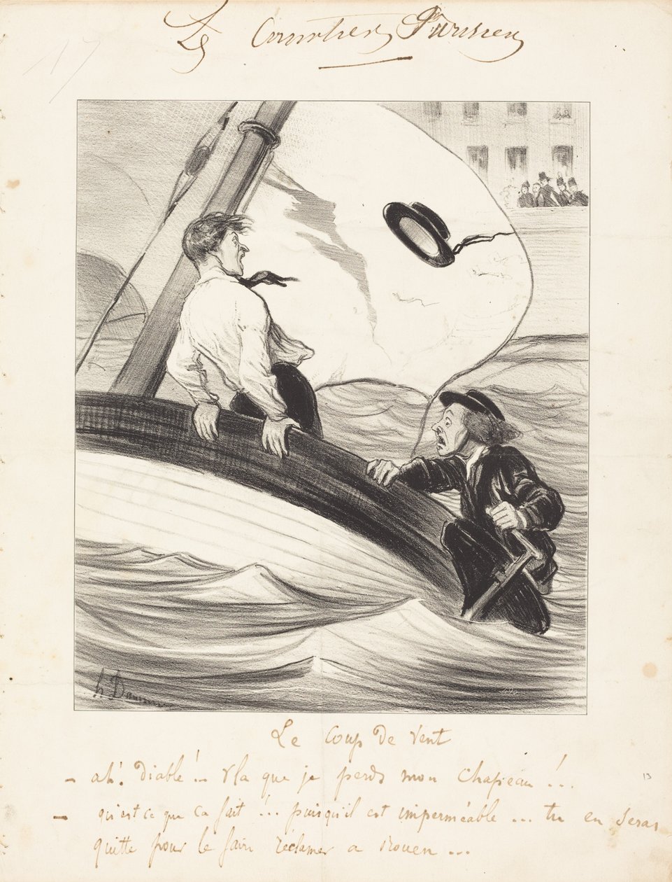 A rajada de vento de Honoré Daumier