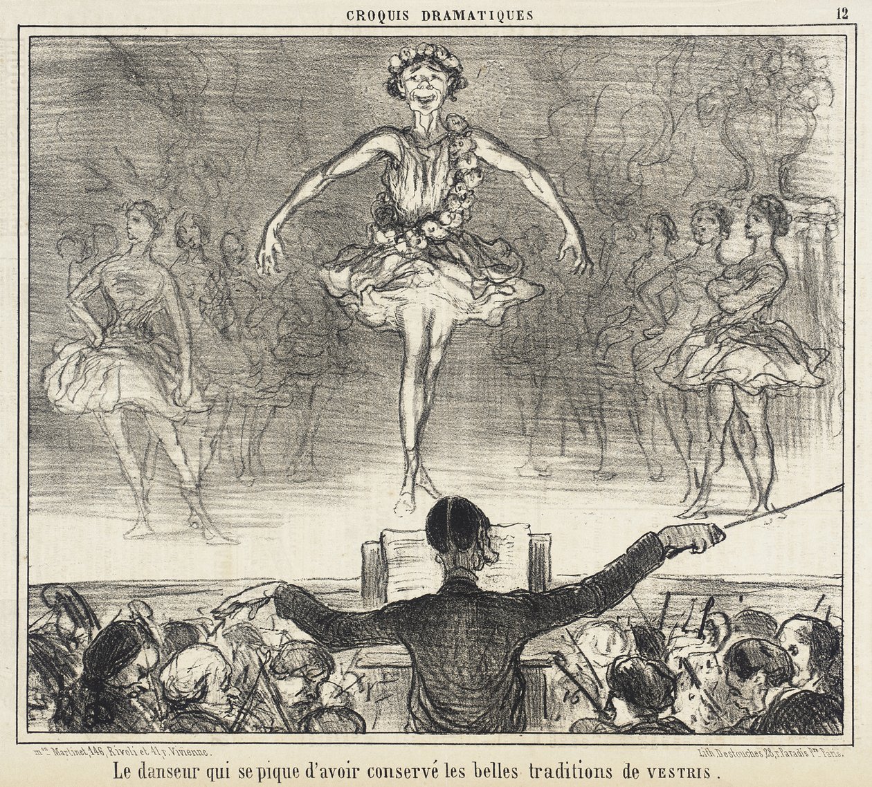 O dançarino que se vangloria de ter conservado... de Honoré Daumier