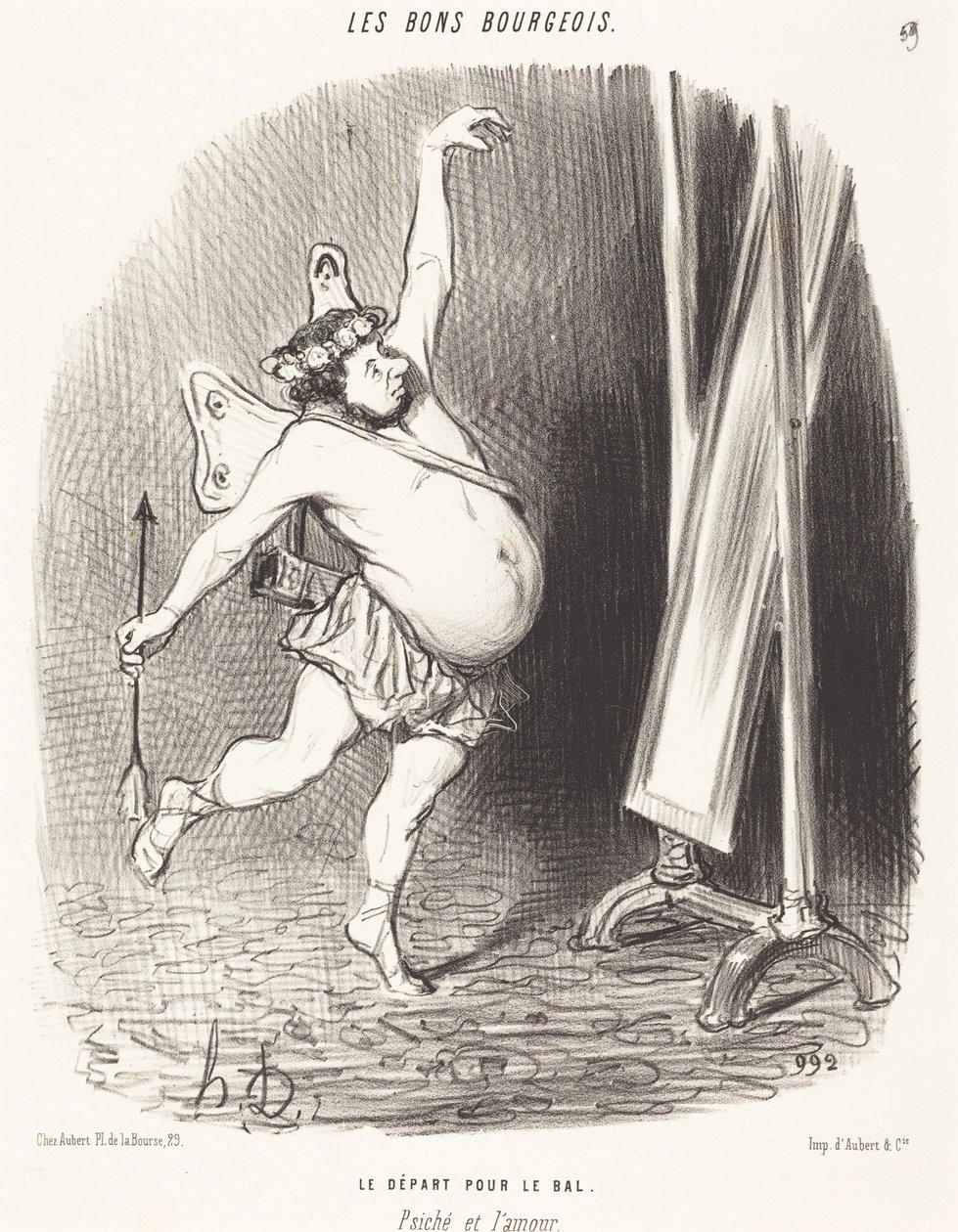 Partida para o baile de Honoré Daumier