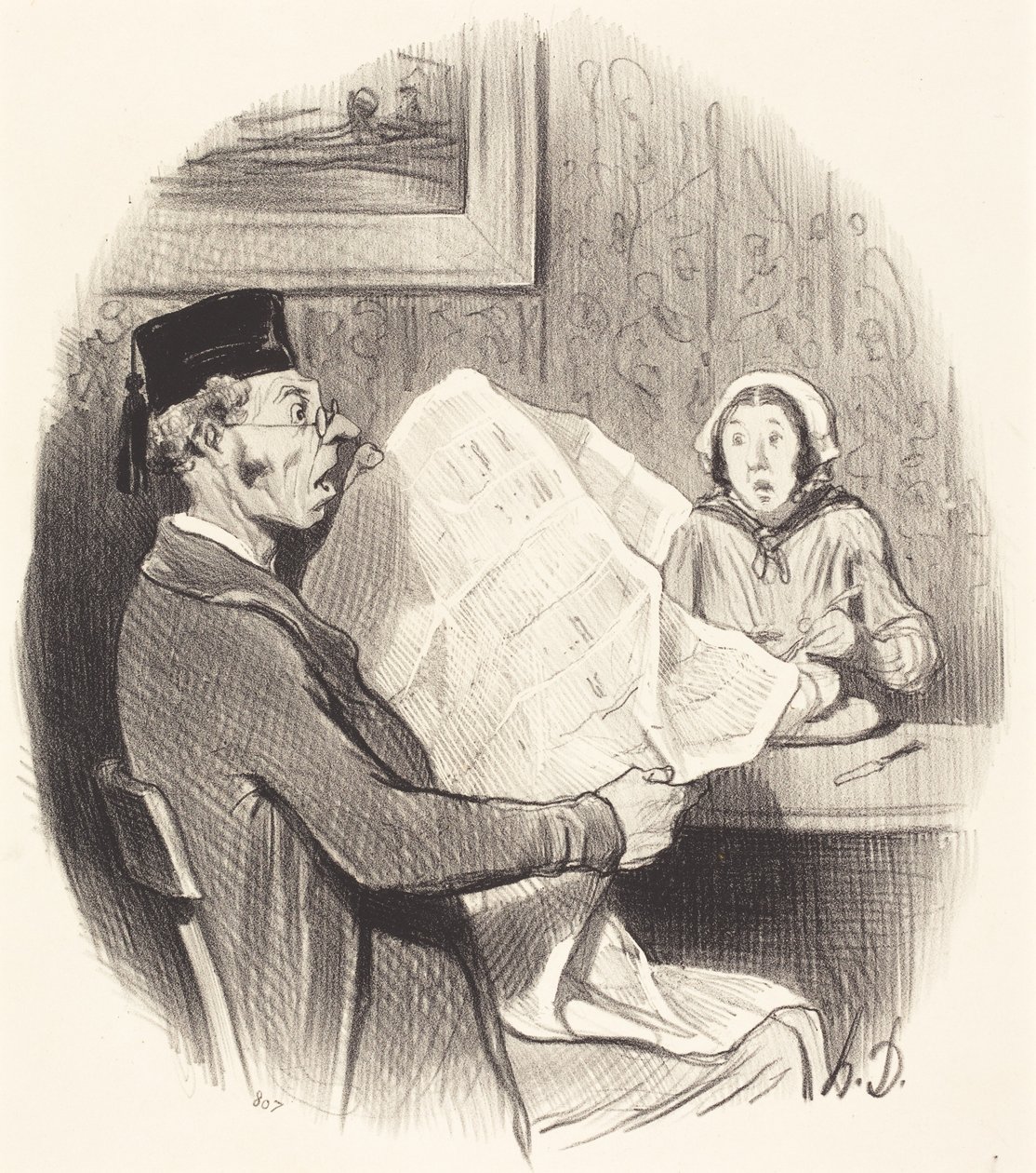 Le Format de plus en plus monstre de Honoré Daumier