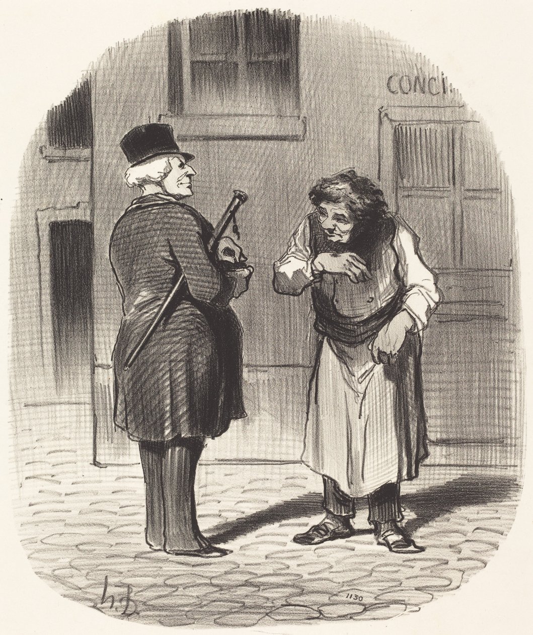 Dia de Ano Novo de Honoré Daumier