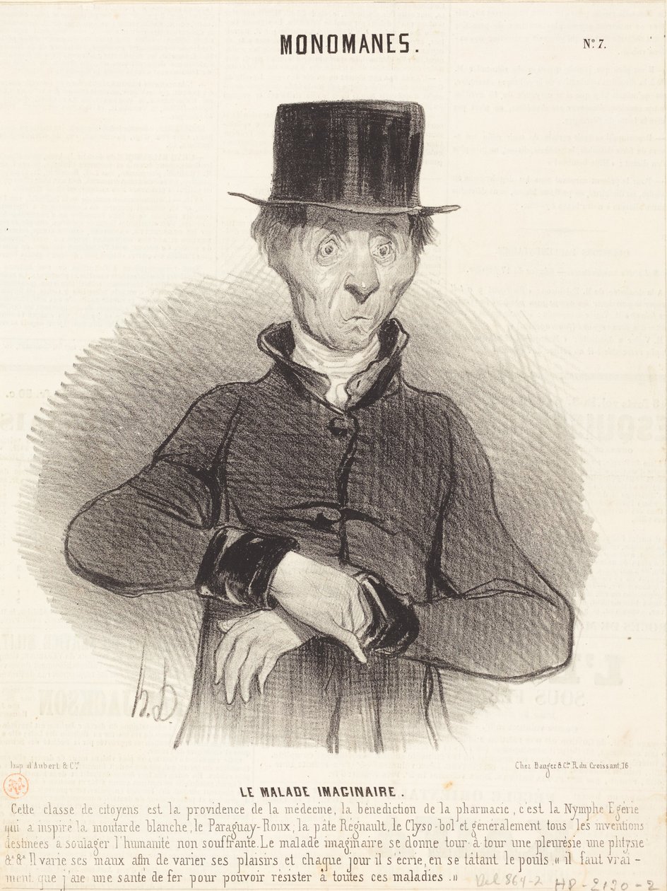 O doente imaginário de Honoré Daumier