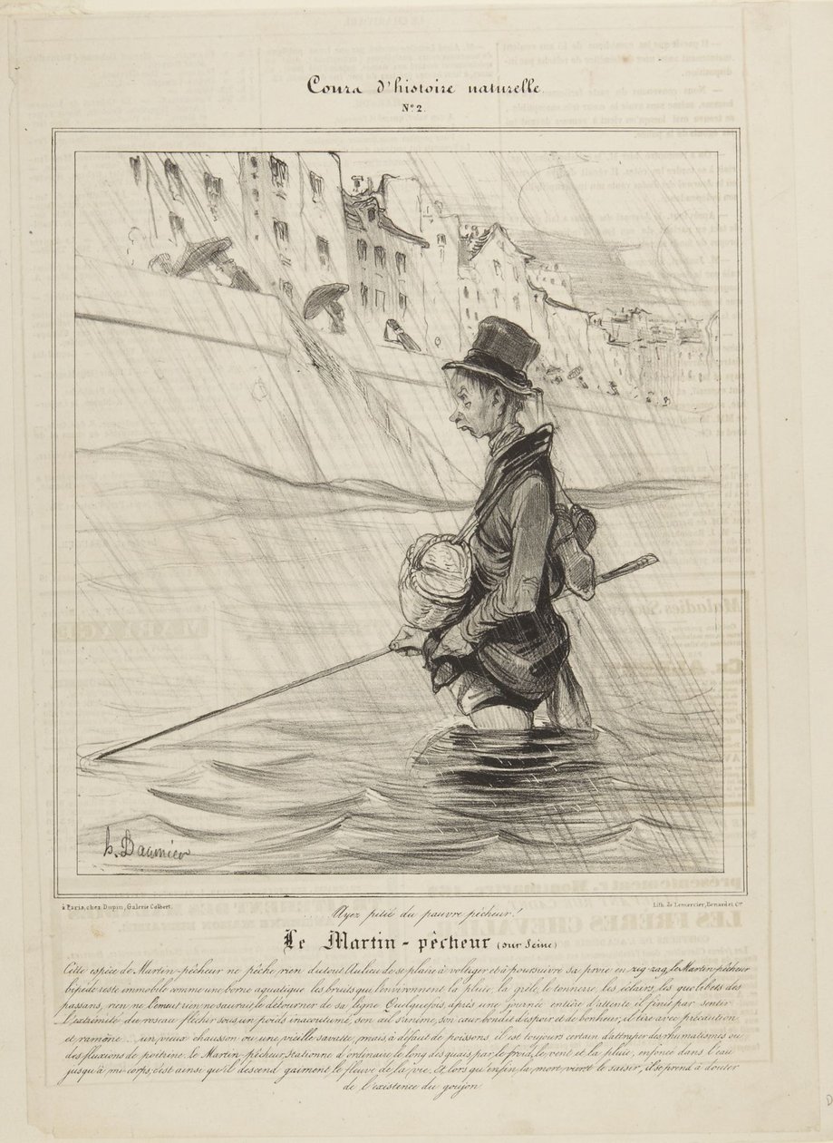 O guarda-rios (no Sena) de Honoré Daumier