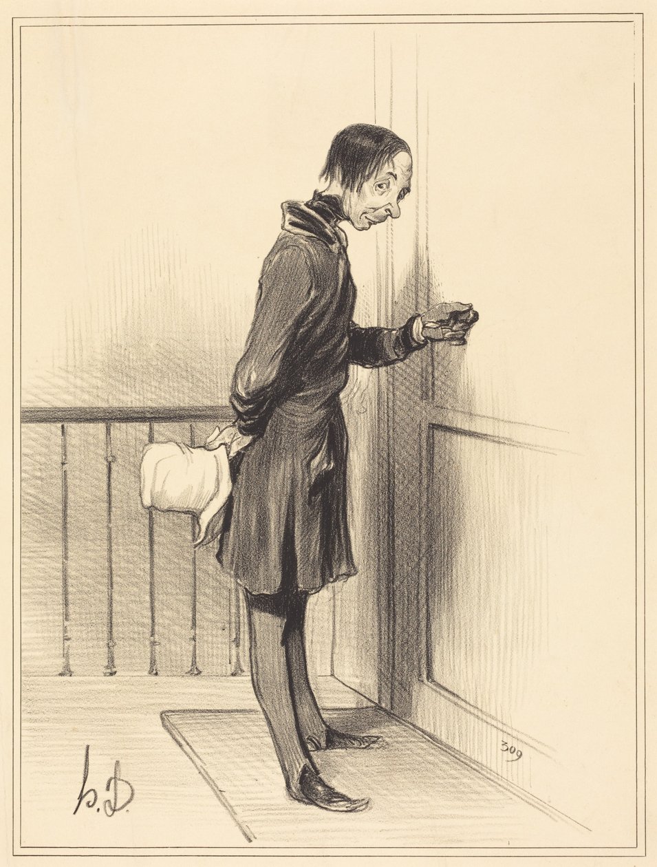 O mendigo em casa de Honoré Daumier