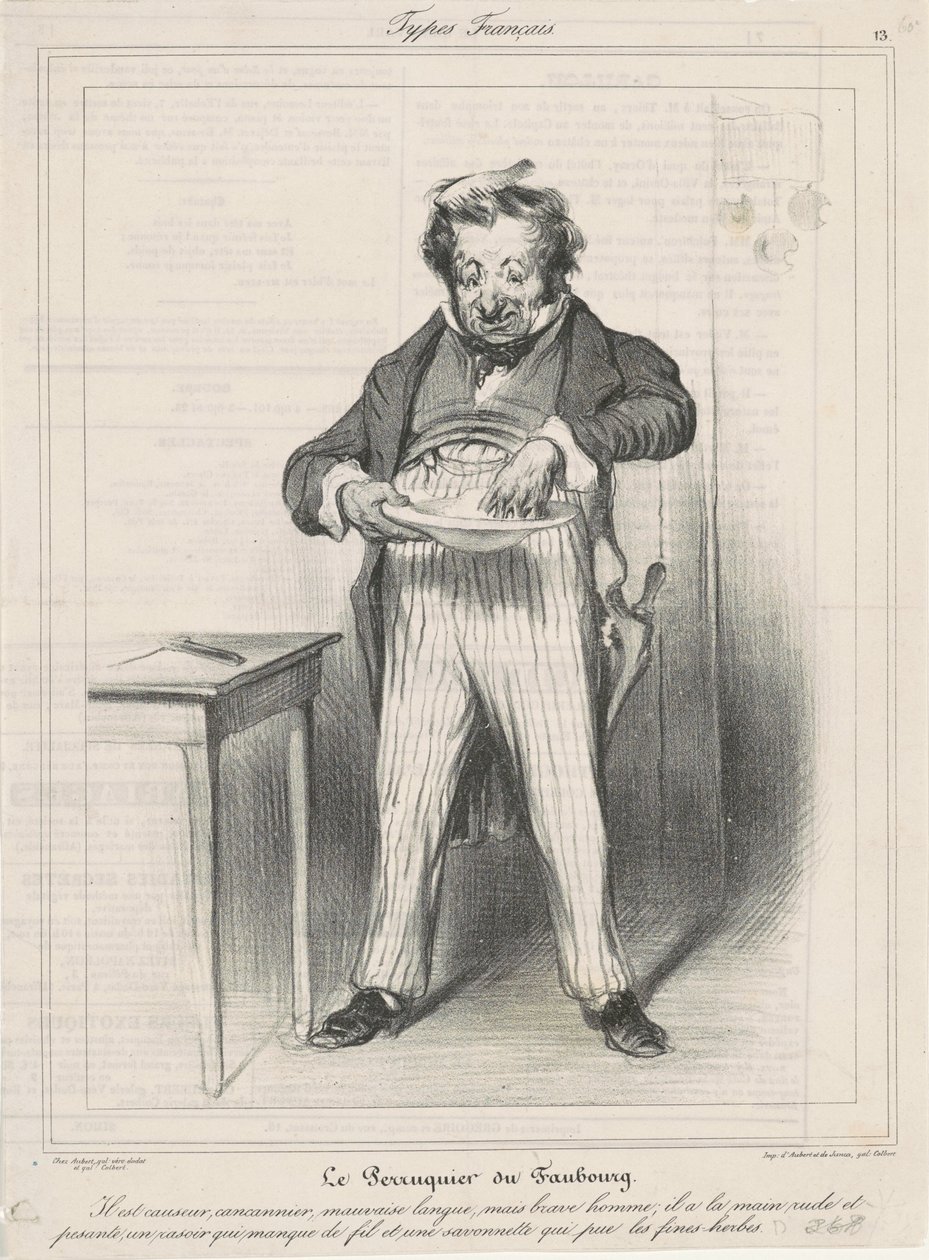 O Wigmaker do Faubourg de Honoré Daumier