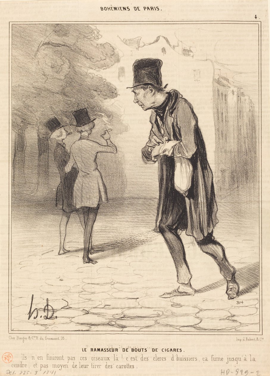 O apanhador de pontas de charuto de Honoré Daumier