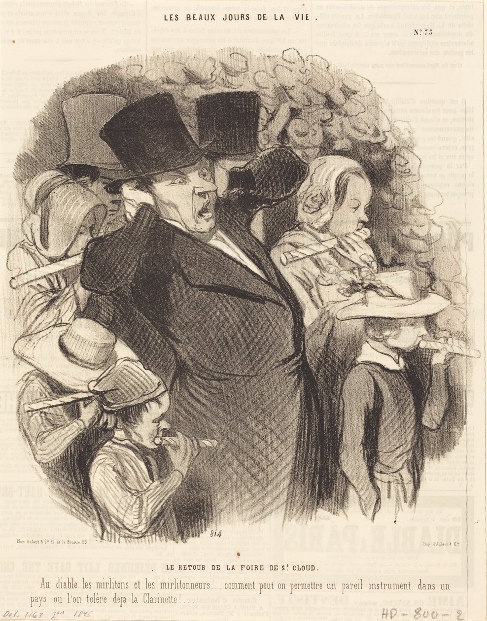 O regresso da feira de Saint-Cloud de Honoré Daumier