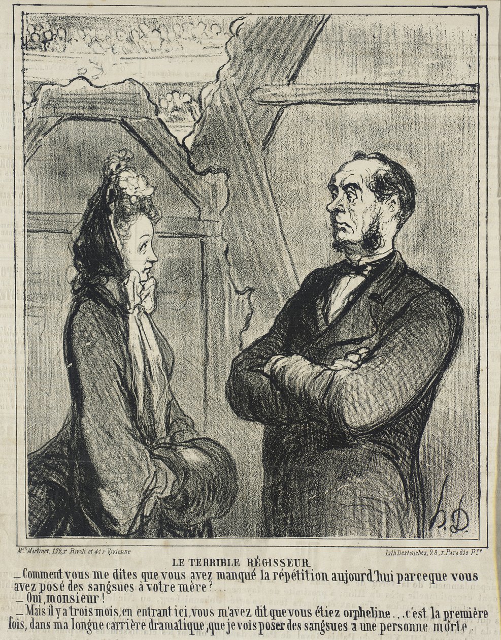 O terrível administrador de Honoré Daumier
