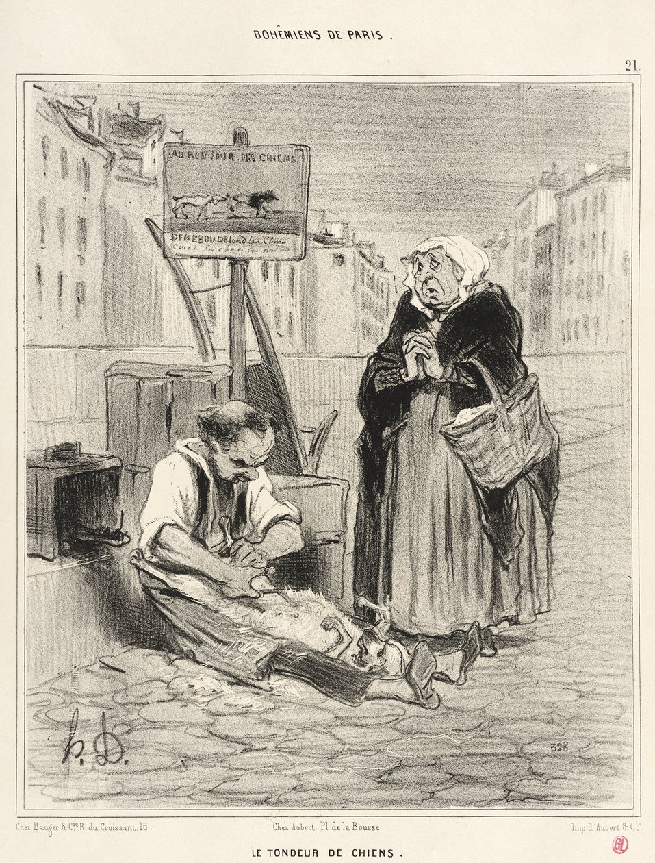 O tosquiador de cães de Honoré Daumier