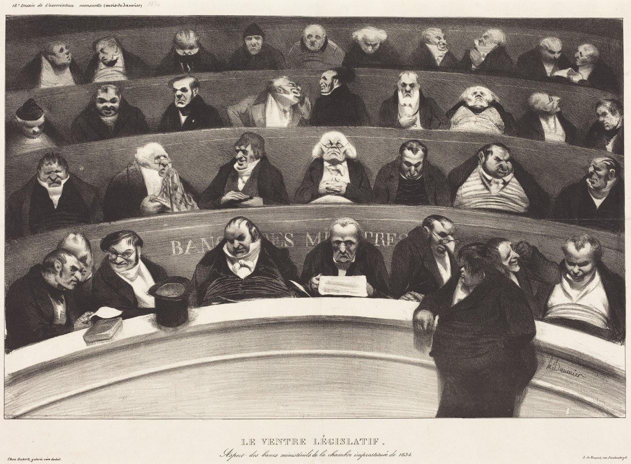 O ventre legislativo de Honoré Daumier
