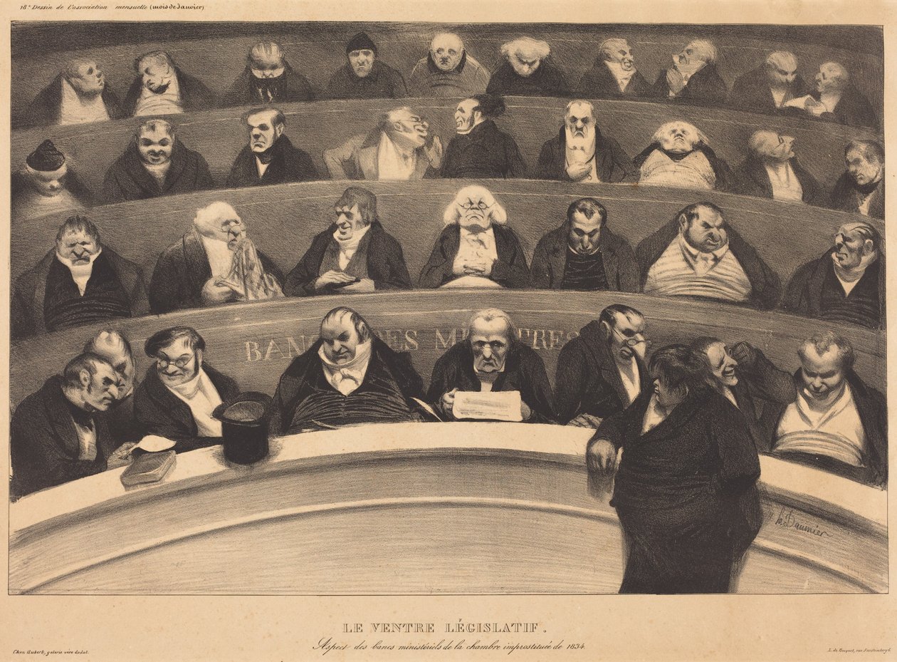 O ventre legislativo de Honoré Daumier