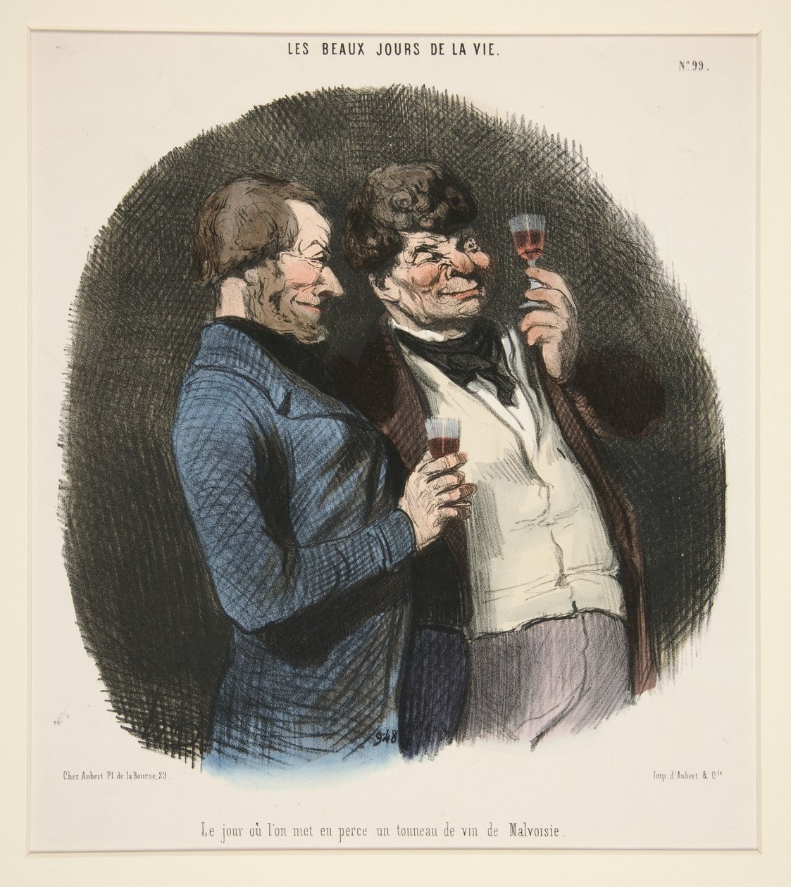 O dia em que se abre um tonel de vinho de malvasia, de Os belos dias da vida de Honoré Daumier