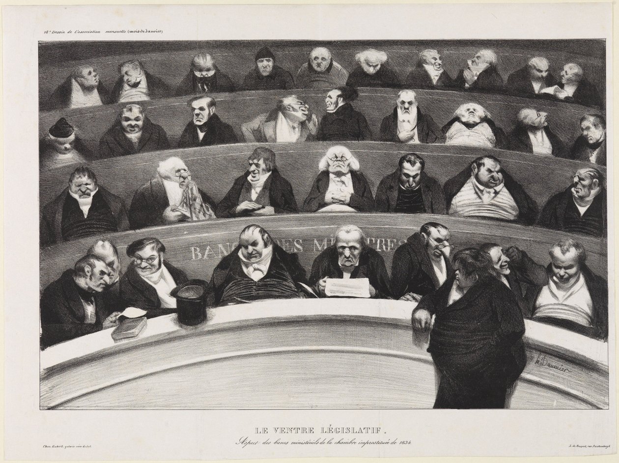 O ventre legislativo de Honoré Daumier
