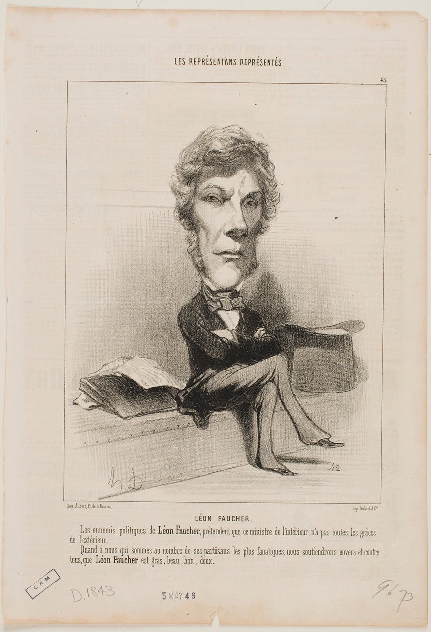 Léon Faucher de Honoré Daumier