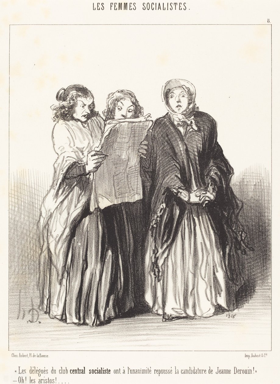 Os delegados do Clube Central Socialista rejeitaram... de Honoré Daumier